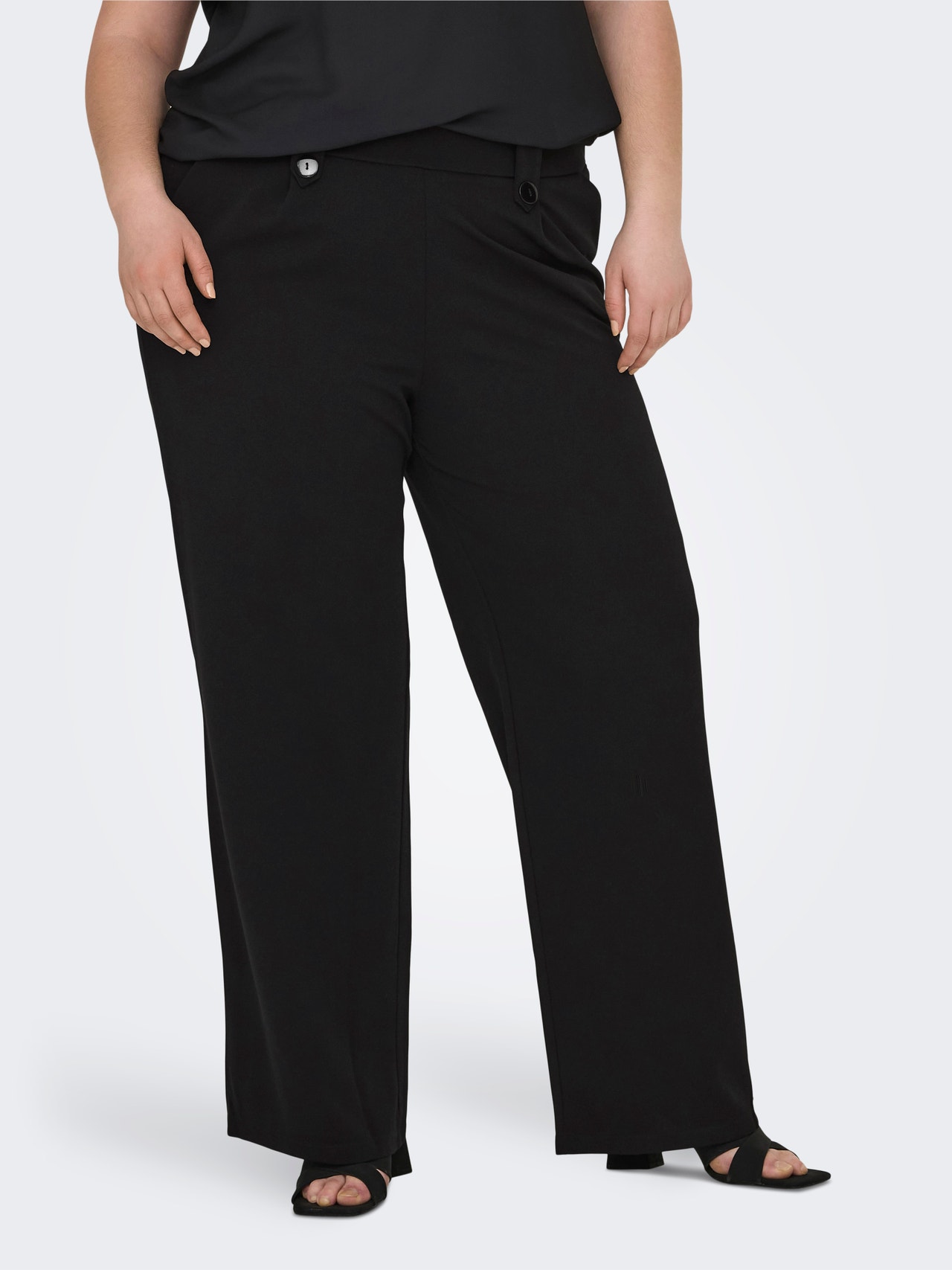 ONLY Pantalons Regular Fit Curve -Black - 15293196