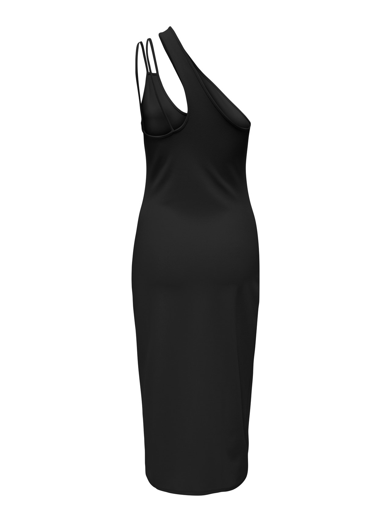 ONLY Regular fit Een schouder Lange jurk -Black - 15293199