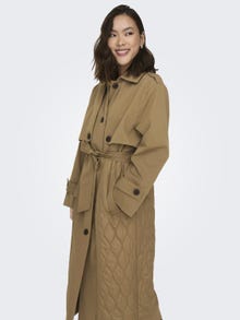 ONLY Quilted trench coat -Otter - 15293269
