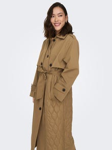 ONLY Quilted trench coat -Otter - 15293269