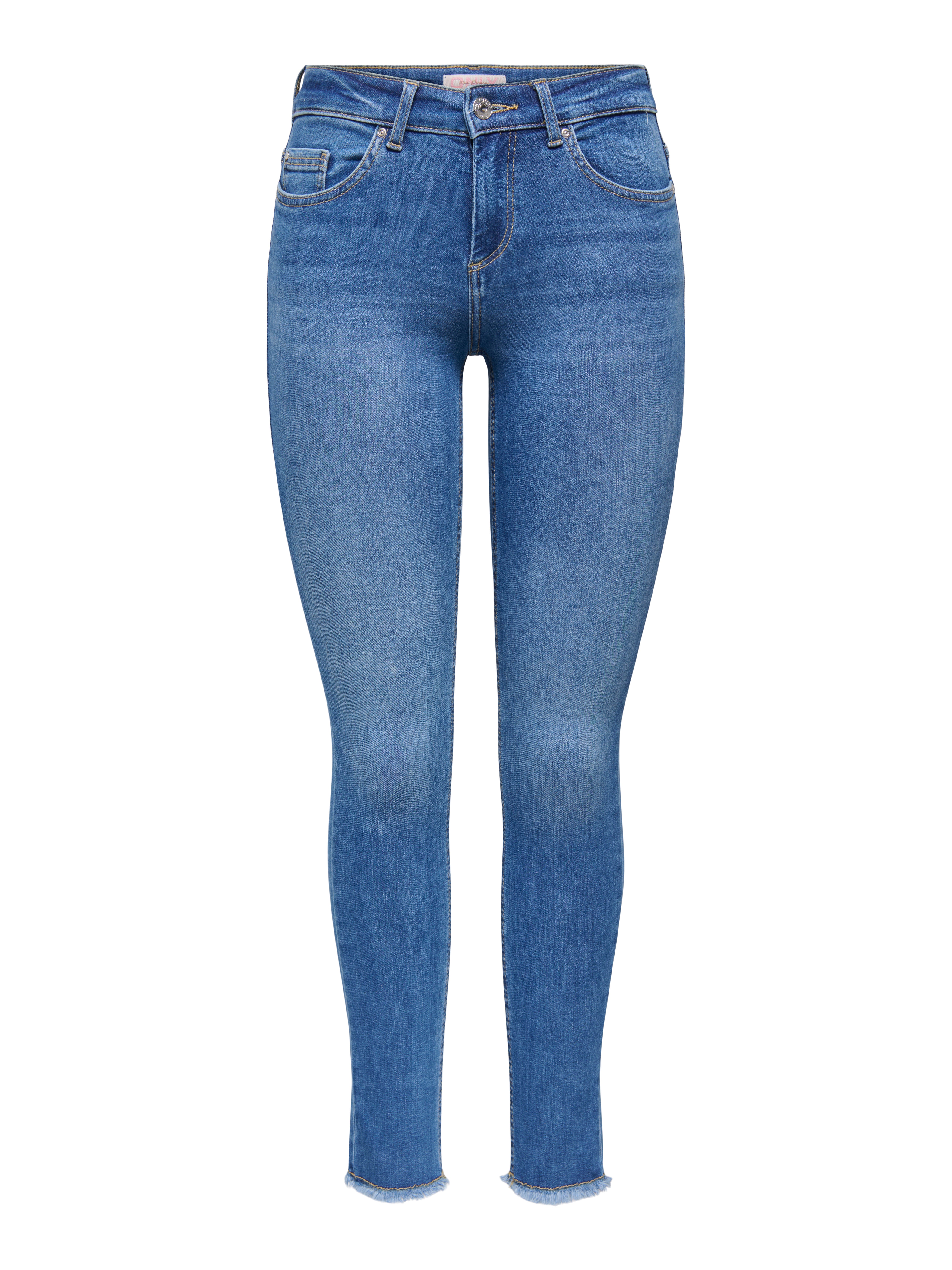 Jean Femme Coupe Slim Jean ONLY Skinny ONLWAUW - Taille Moyenne - Coupe Ajustée Femme Jean Coton élasthanne