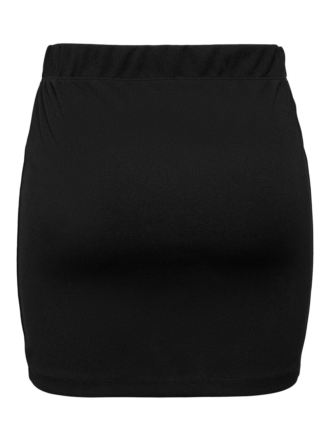 ONLY Mini Nederdel med Slids -Black - 15293293