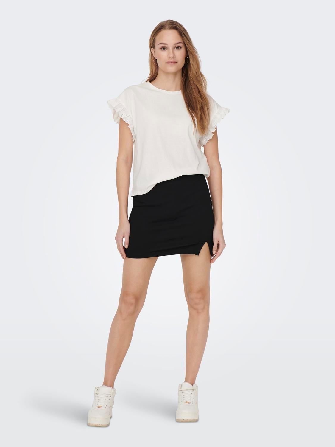 Mini slit deals skirt