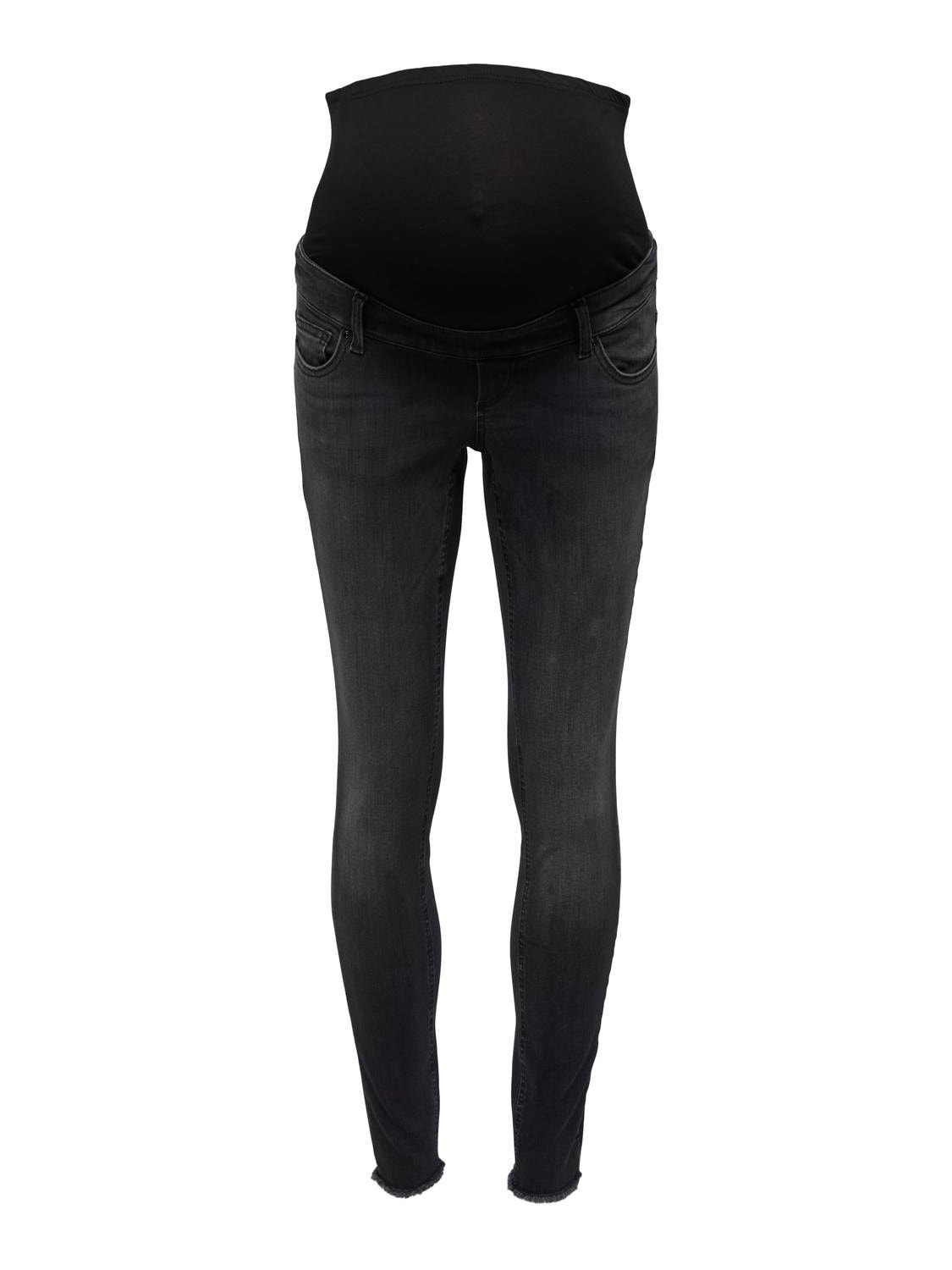 ONLY ONLBlush Mid Waist Skinny Jeans -Washed Black - 15293374