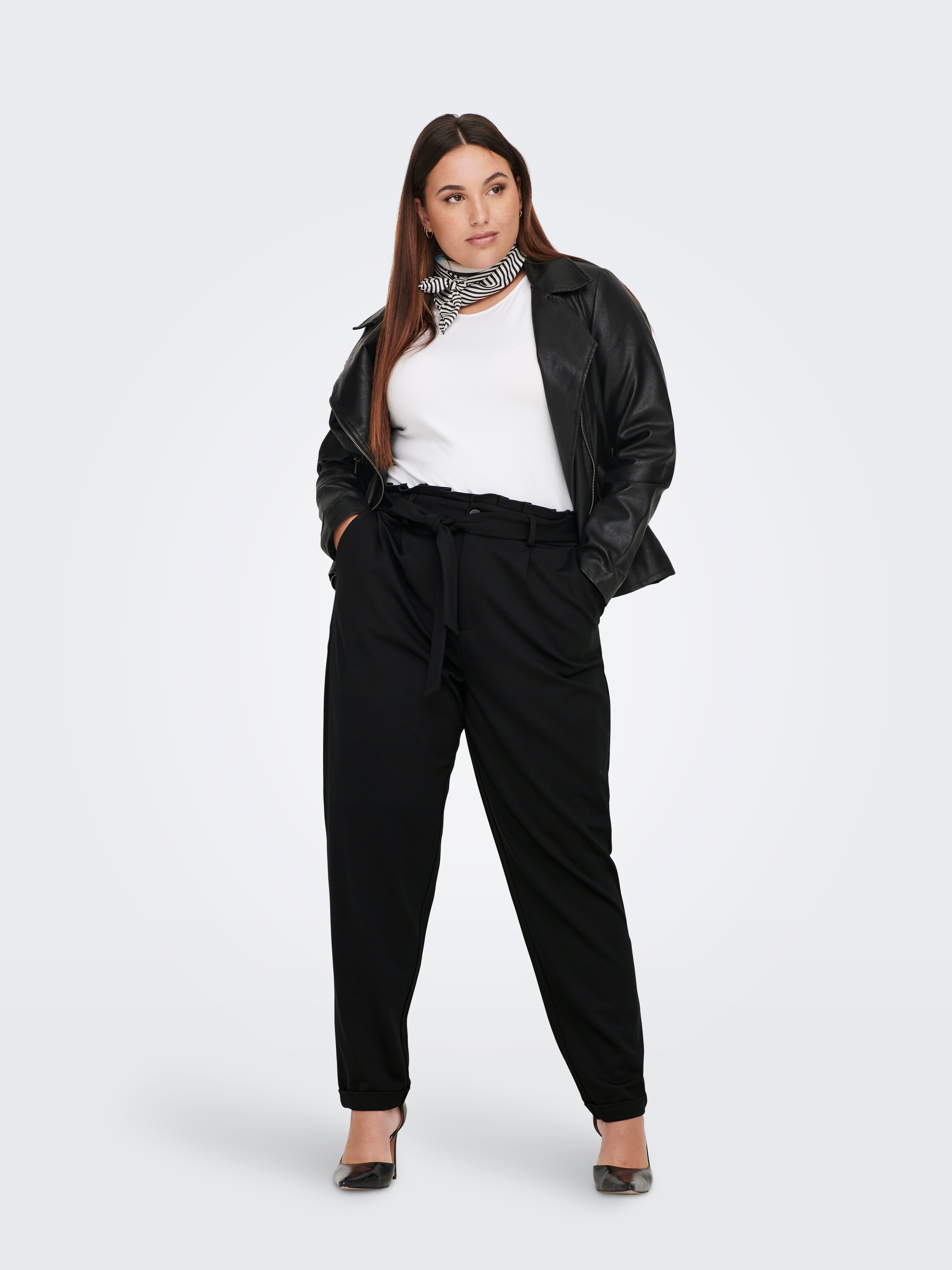 Paperbag pants with belt - Women | Mango USA