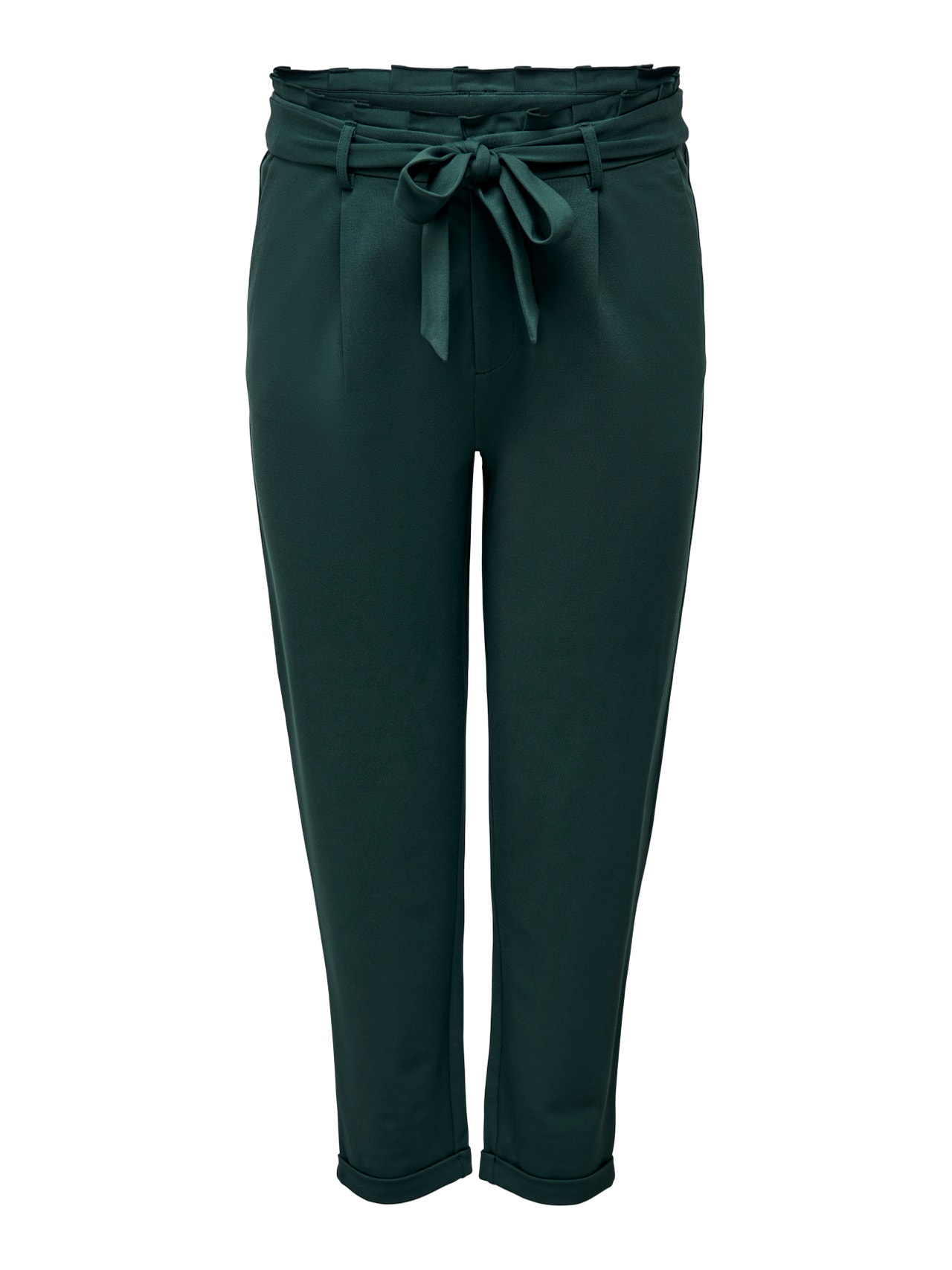 ONLY Regular Fit Super low waist Trousers -Darkest Spruce - 15293377