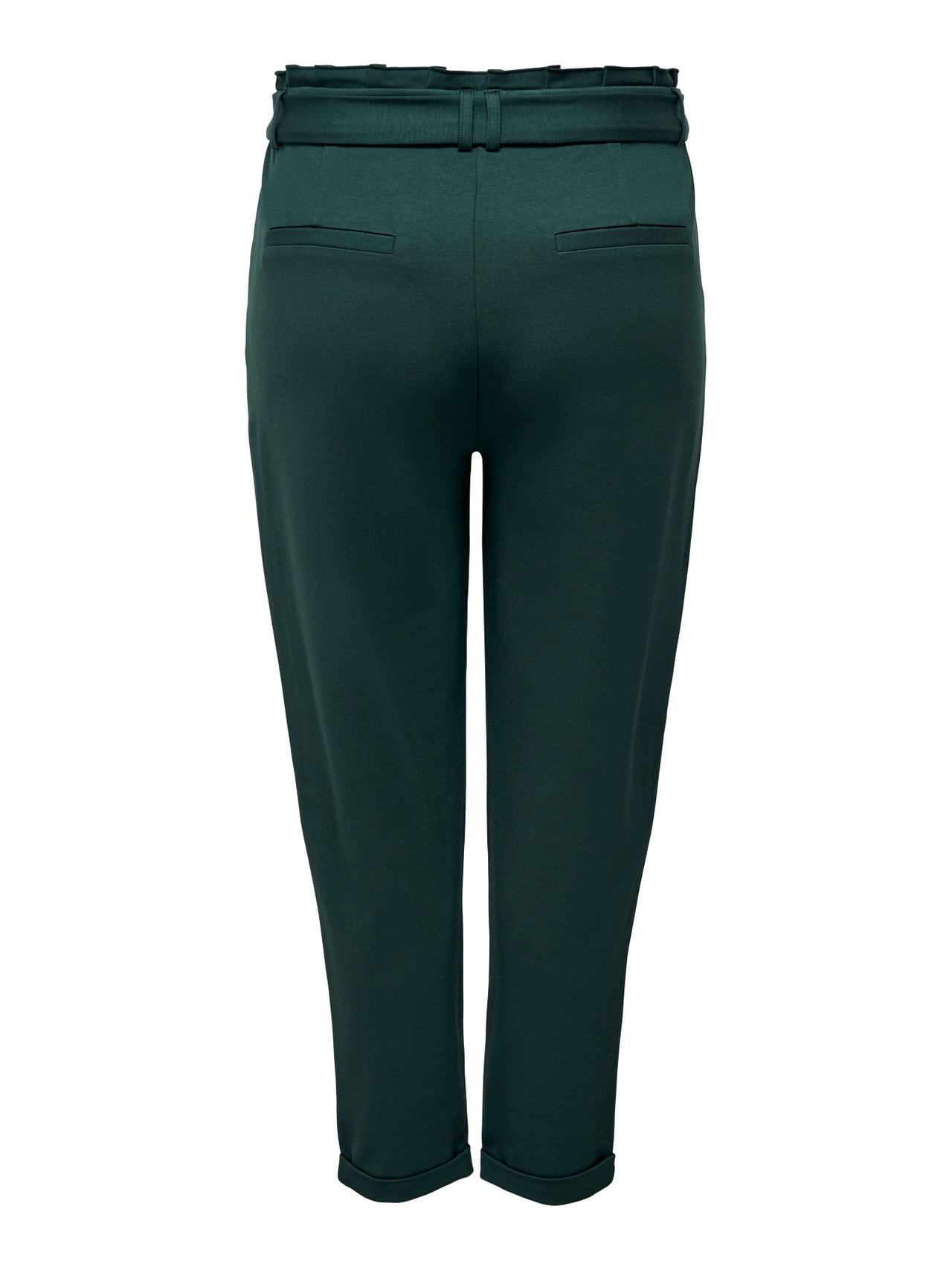 ONLY Curvy trousers with belt -Darkest Spruce - 15293377