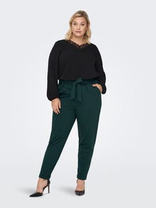 ONLY Regular Fit Super low waist Trousers -Darkest Spruce - 15293377