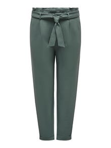 ONLY Curvy tie belt viscose pants -Balsam Green - 15293377