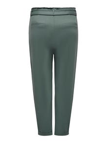 ONLY Pantalons Regular Fit Taille extra basse -Balsam Green - 15293377