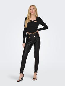ONLY Leggings Slim Fit Taille moyenne -Black - 15293392