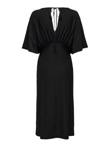 ONLY Vestido largo Corte regular Cuello en V -Black - 15293441
