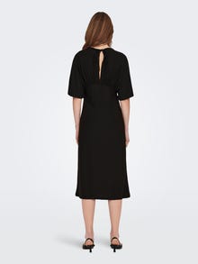 ONLY Regular Fit V-hals Lang kjole -Black - 15293441