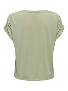ONLY Regular Fit O-Neck Top -Moss Gray - 15293567