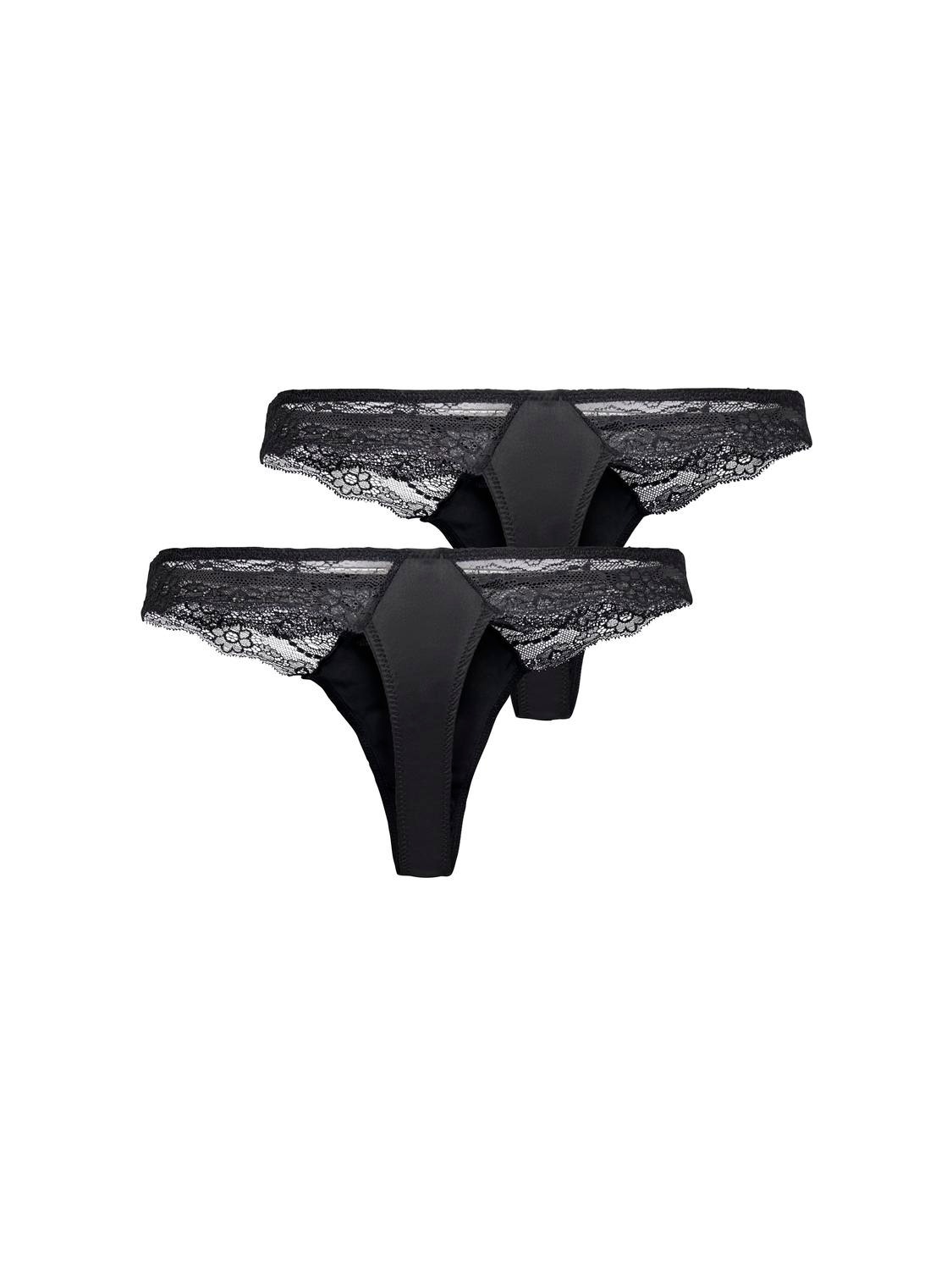 ONLY Niedrige Taille Unterhose -Black - 15293574