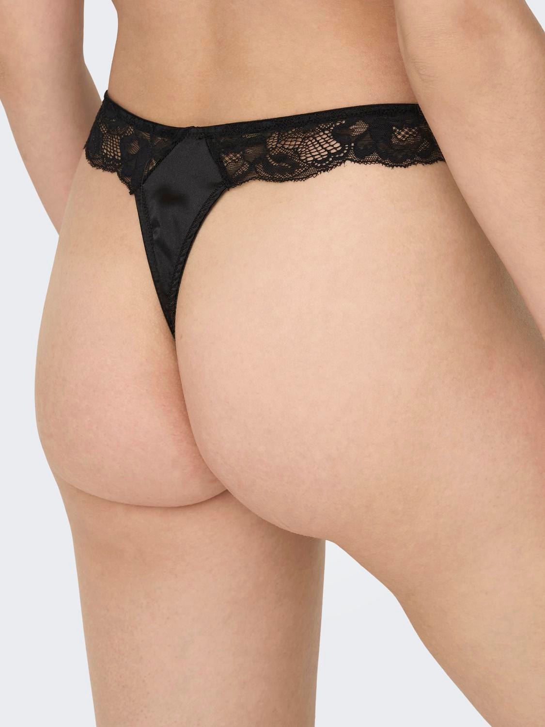 Black Lace Comfort Thongs 3 Pack, Sale & Offers
