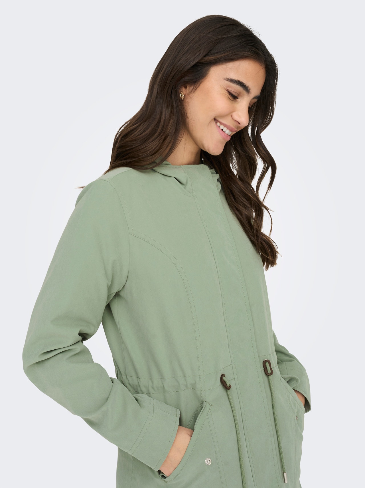 ONLY Hood Jacket -Hedge Green - 15293592