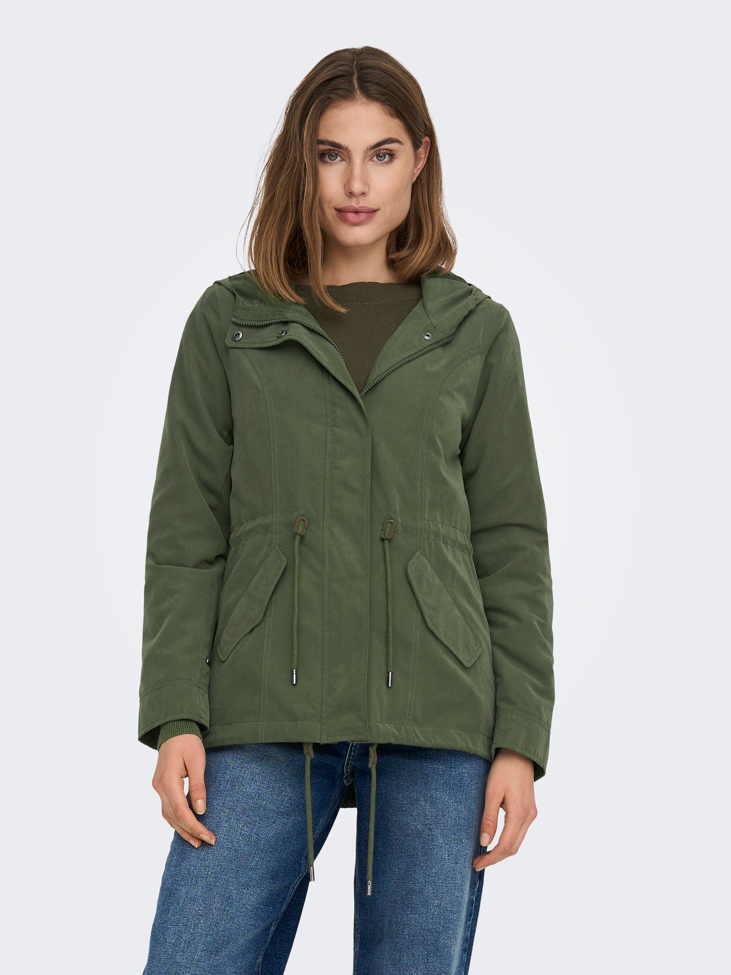 hooded summer parka