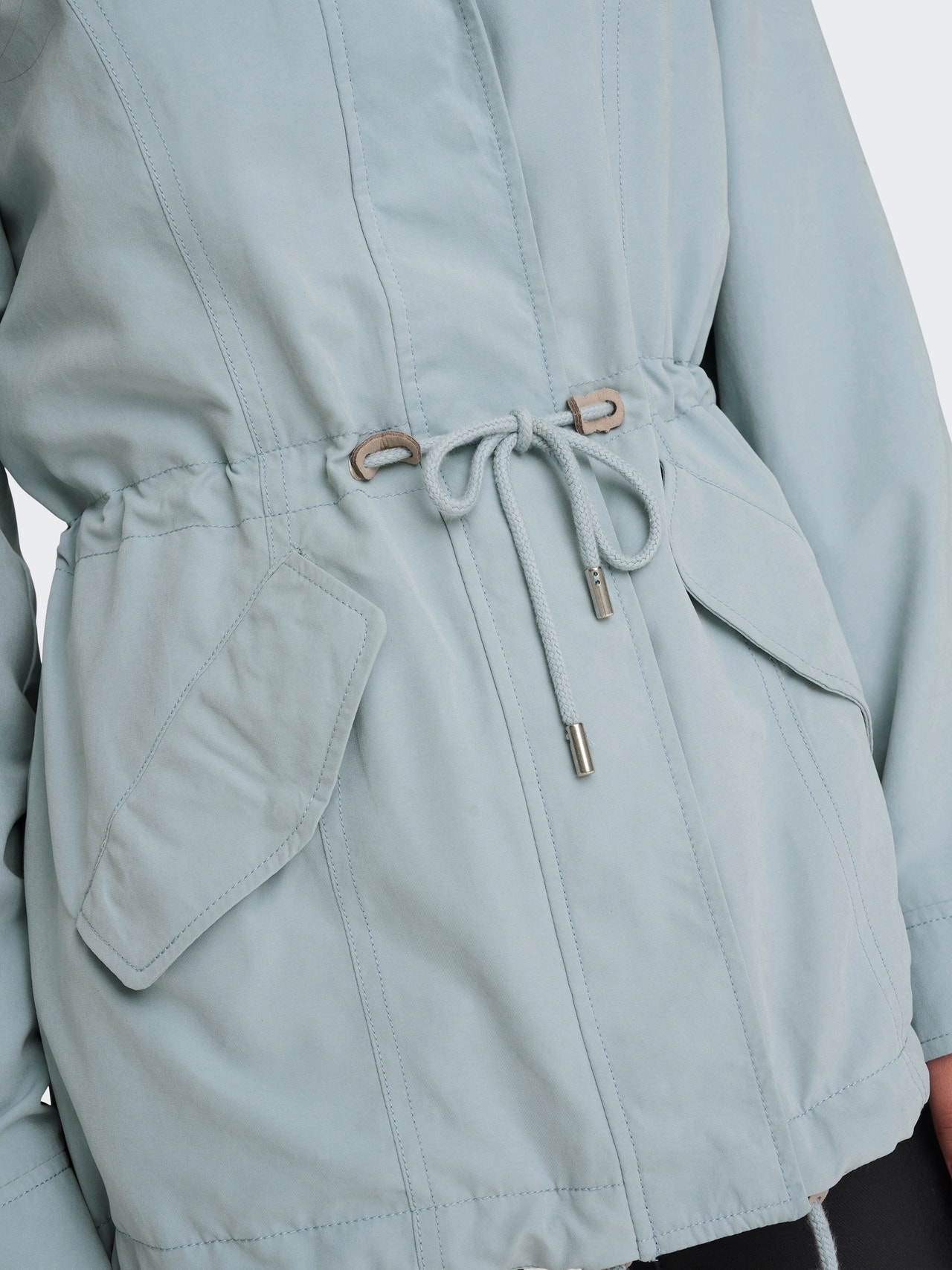 ONLY Solid color parka -Dusty Blue - 15293592