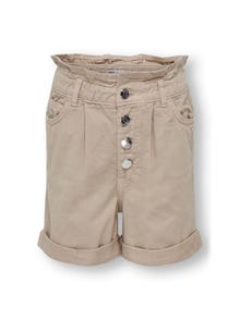 ONLY Baggy fit High waist Shorts -Oxford Tan - 15293657