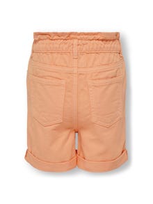 ONLY Baggy fit High waist Shorts -Orange Chiffon - 15293657