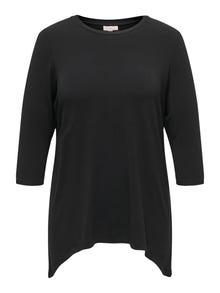 ONLY Curvy drapy Top -Black - 15293677