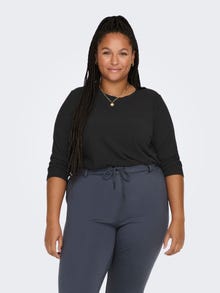 ONLY Tops Regular Fit Col rond -Black - 15293677