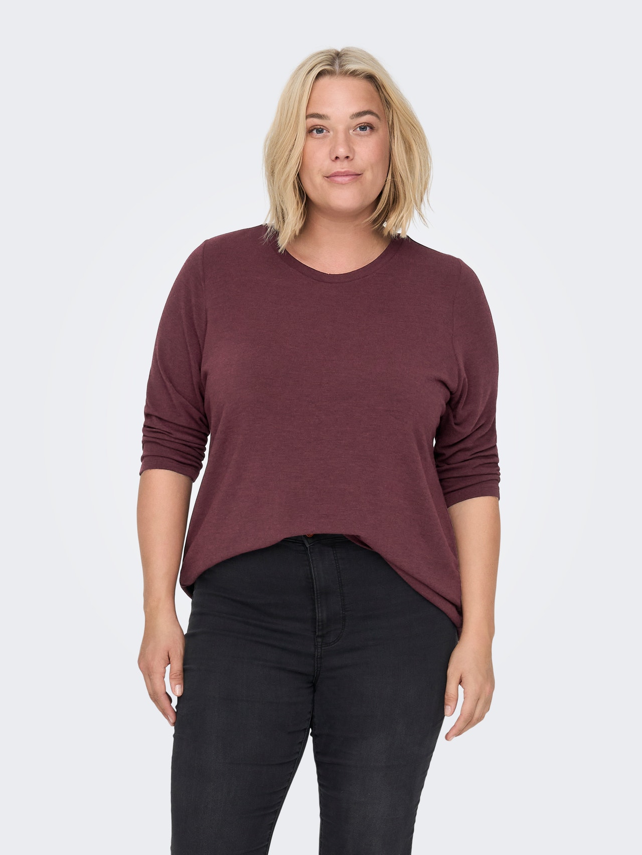 ONLY Curvy drapy Top -Port Royale - 15293677
