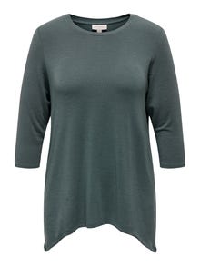 ONLY Curvy lang top -Balsam Green - 15293677