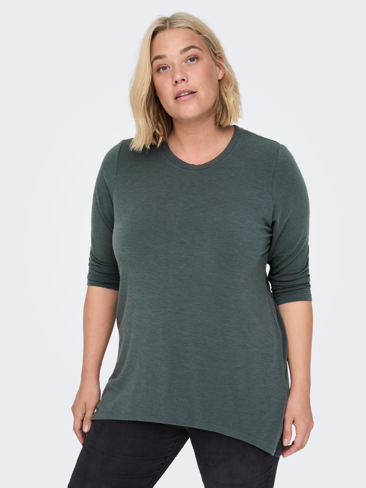 ONLY Curvy drapy Top -Balsam Green - 15293677
