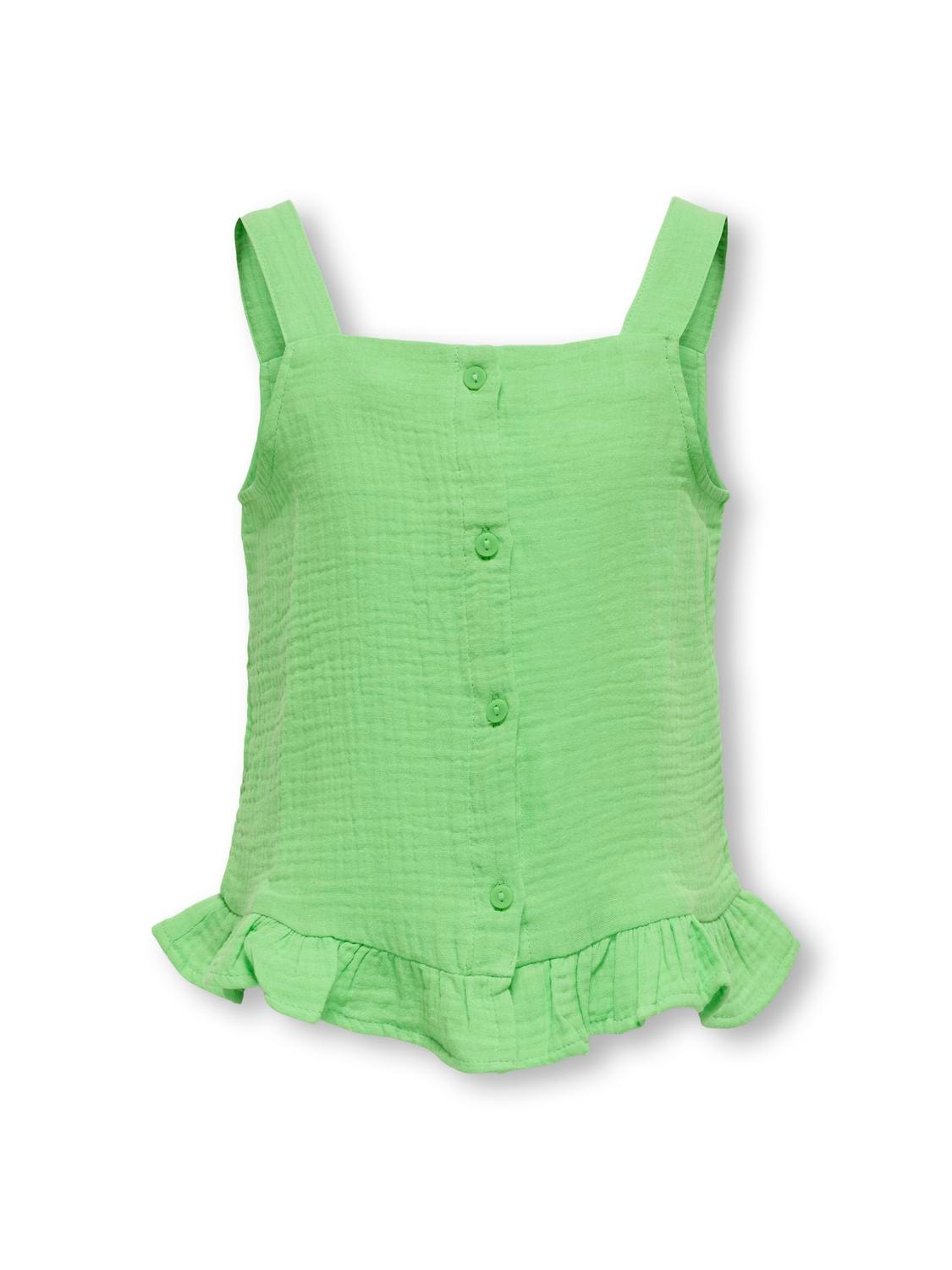 ONLY Top With Frill Trim -Summer Green - 15293678