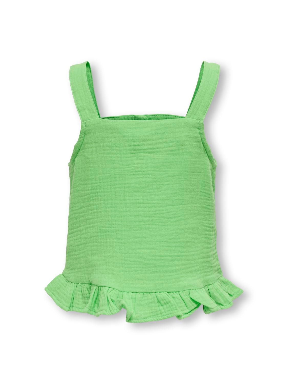 ONLY Top With Frill Trim -Summer Green - 15293678