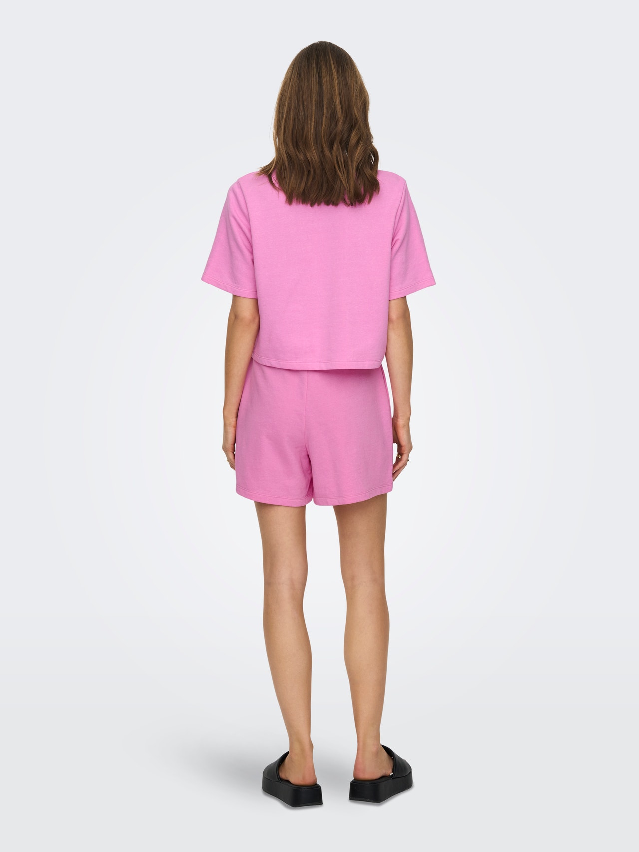 ONLY Normal geschnitten Rundhals Sweatshirt -Fuchsia Pink - 15293691