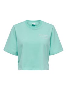 ONLY Regular fit O-hals Sweatshirt -Aruba Blue - 15293691