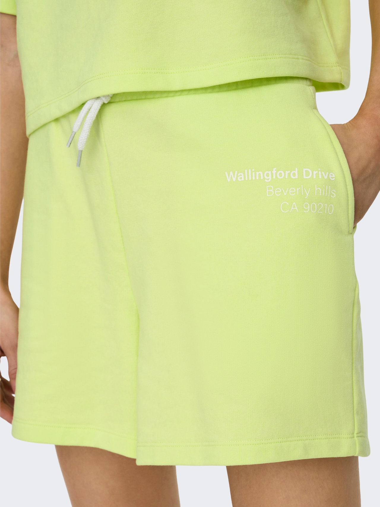 ONLY Sweat shorts -Sunny Lime - 15293692
