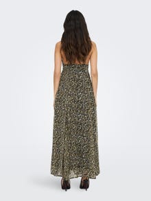 ONLY Slim Fit V-hals Lang kjole -Toasted Coconut - 15293701