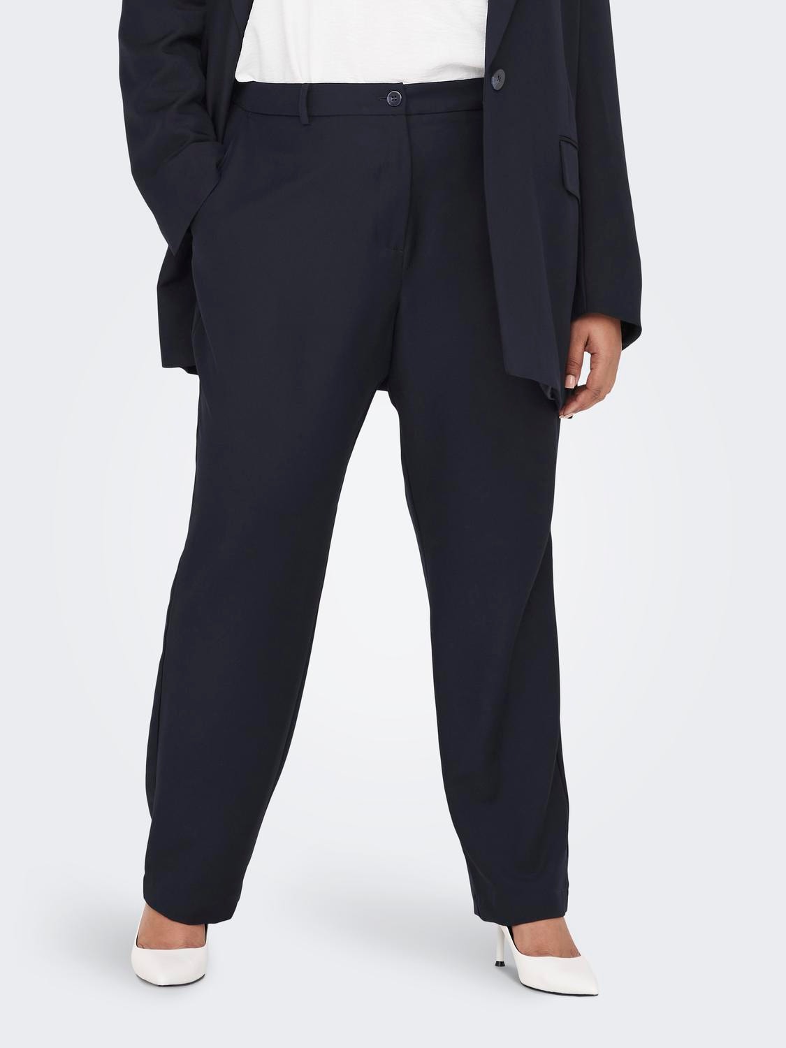 ONLY Straight Fit Curve Trousers -Night Sky - 15293798