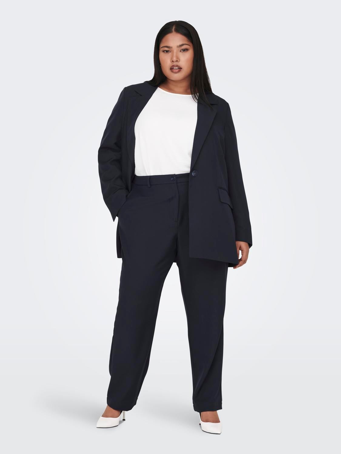 Straight Fit Curve Trousers