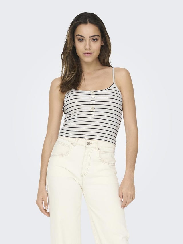 ONLY Cropped Button Top - 15293799