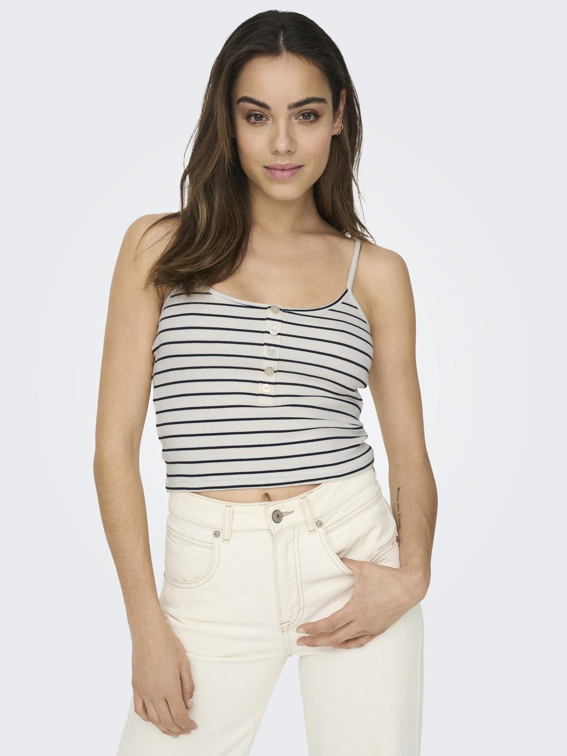 ONLY Cropped Button Top -Night Sky - 15293799