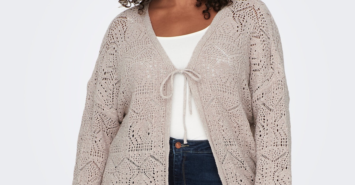 CARBEACHIE Kofta | Ljusgrått | ONLY®