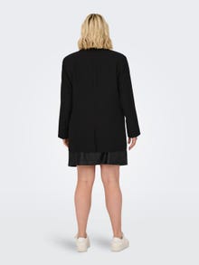 ONLY Oversized Fit Innskårede jakkeslag Curve Blazer -Black - 15293915
