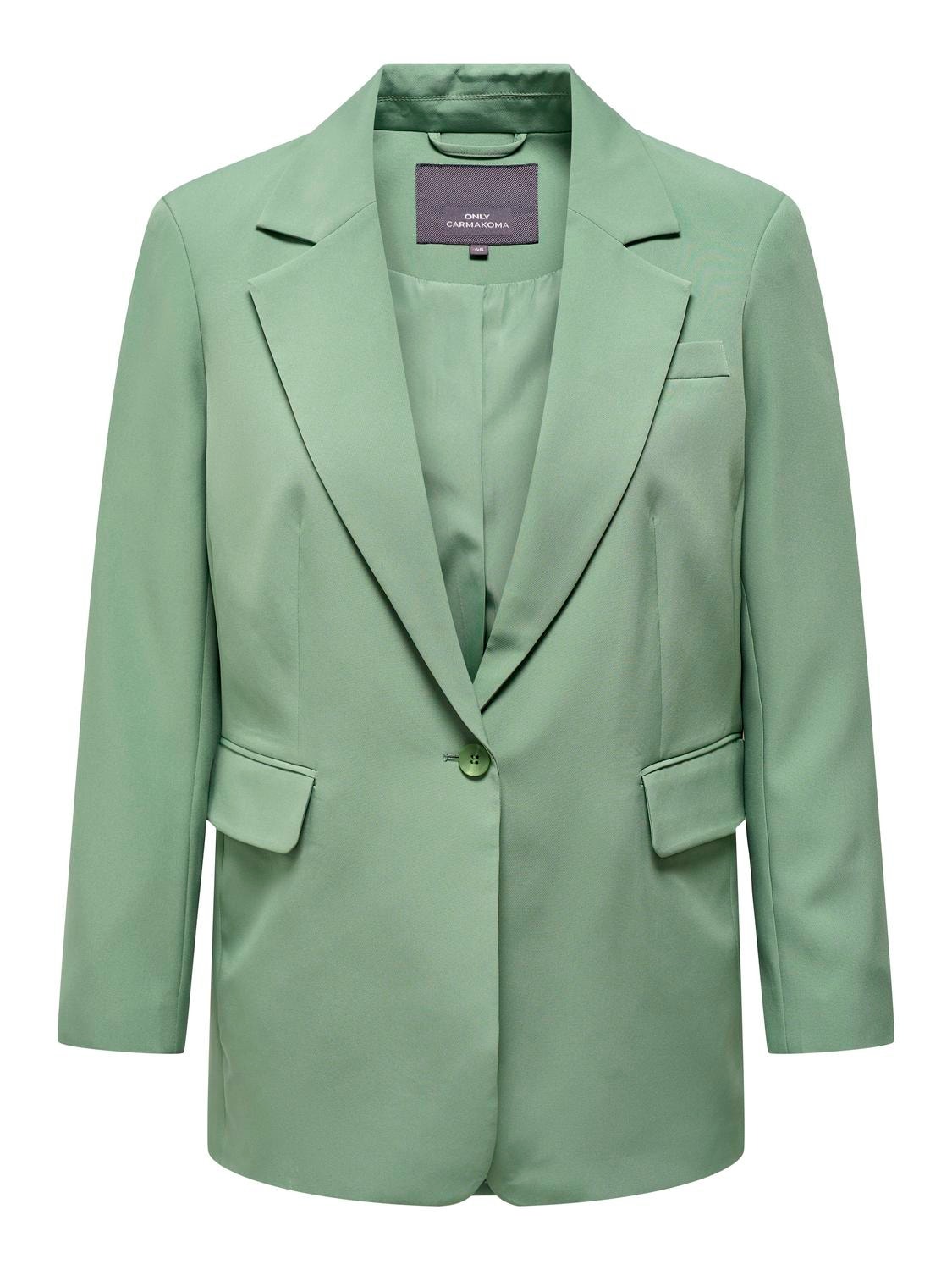 ONLY Curvy oversized reverse blazer -Hedge Green - 15293915