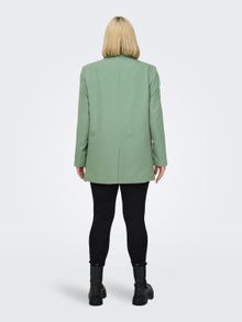 ONLY Oversized Fit Innskårede jakkeslag Curve Blazer -Hedge Green - 15293915