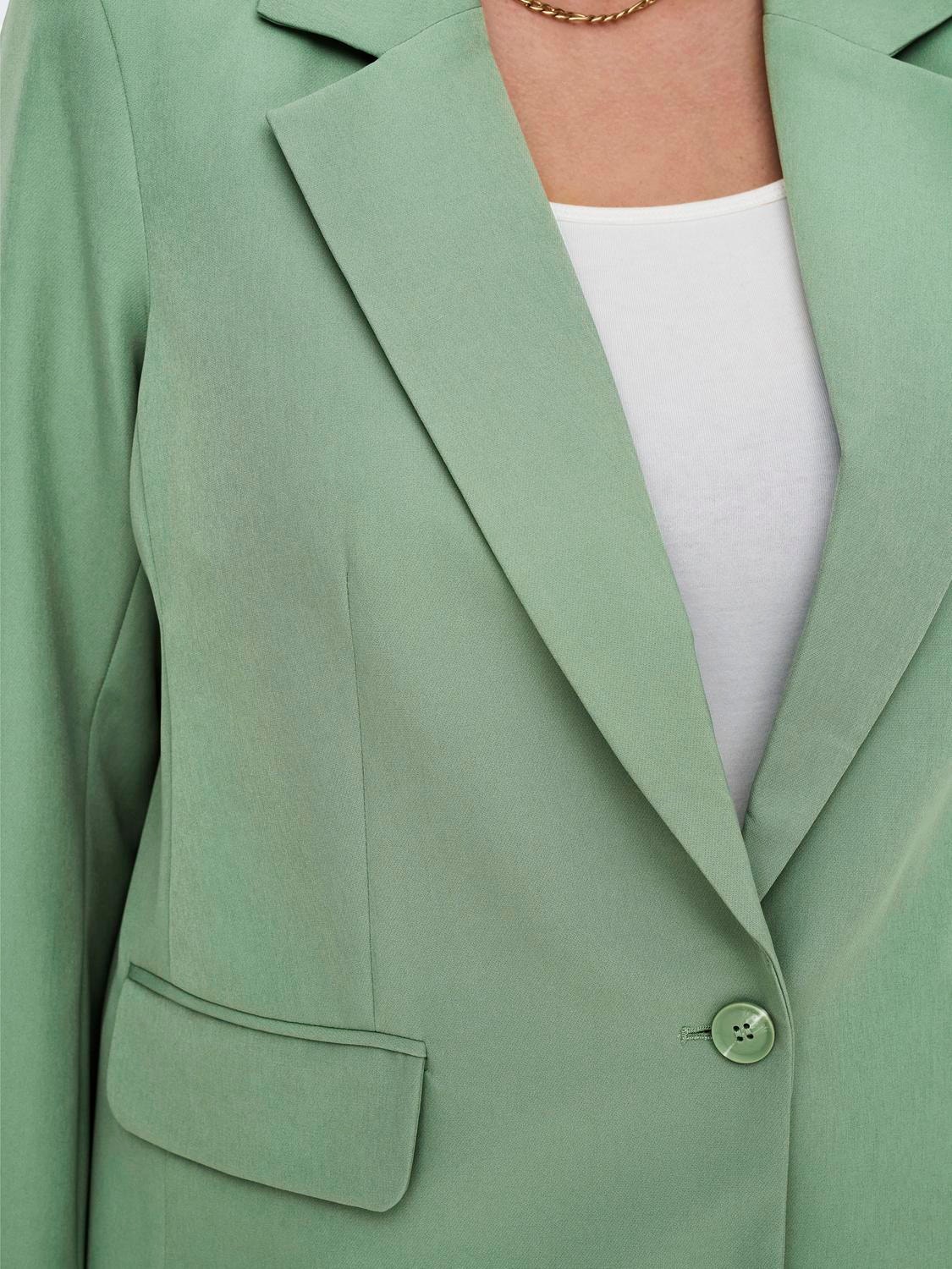 ONLY Oversized Fit Innskårede jakkeslag Curve Blazer -Hedge Green - 15293915