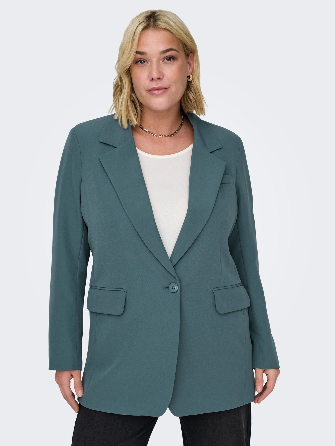 WAREHOUSE Blazer Femme Gris Classique Business (EU 34 WAREHOUSE Blazer Femme Gris Classique Business (EU 34