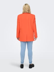 ONLY Oversized fit Revers met inkeping Curve Blazer -Flame - 15293915