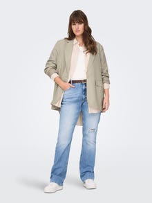 ONLY Blazers Oversize Fit Col à revers Curve -Oxford Tan - 15293916