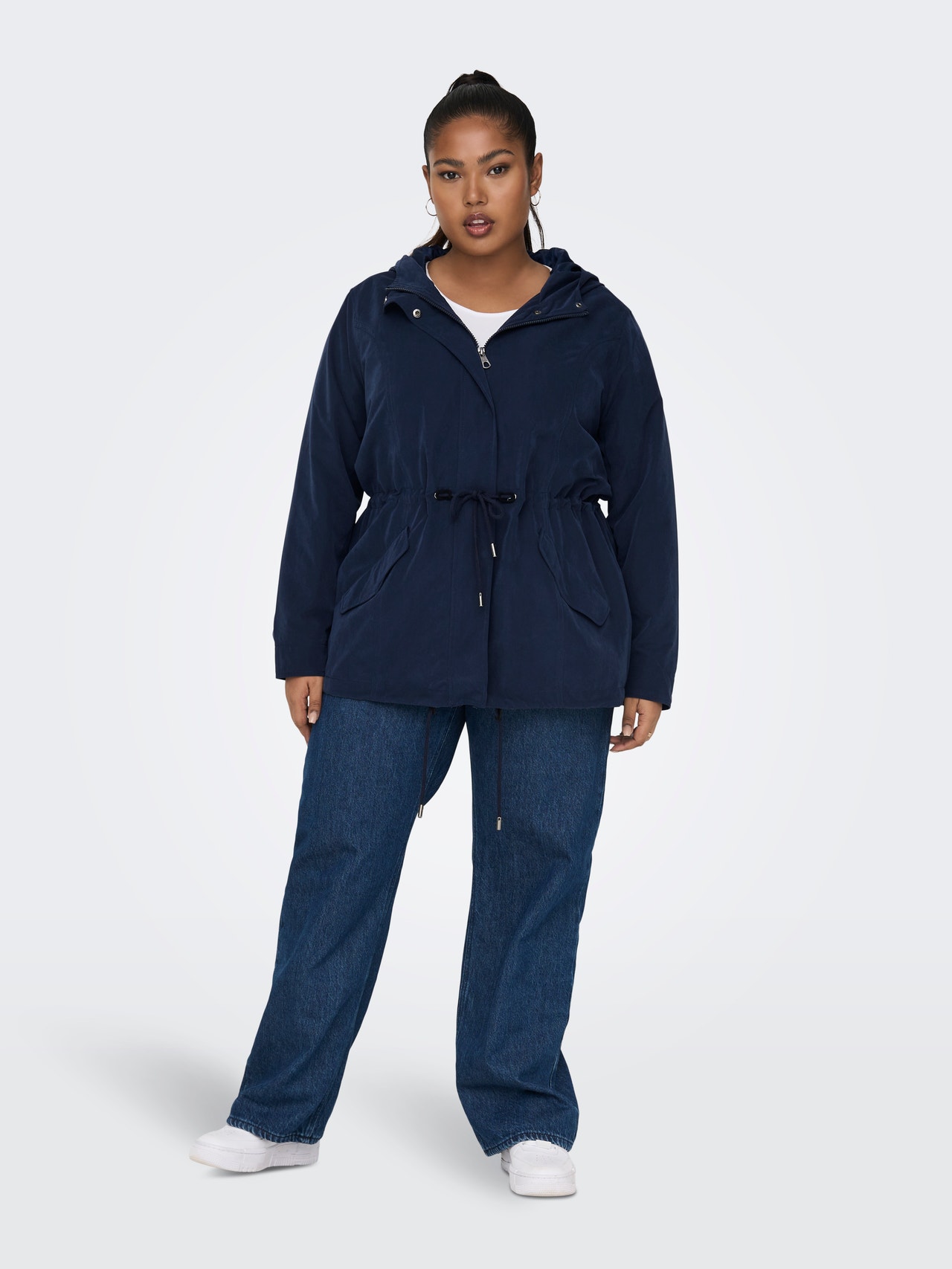 ONLY Curvy Overgangs Parka -Total Eclipse - 15293934