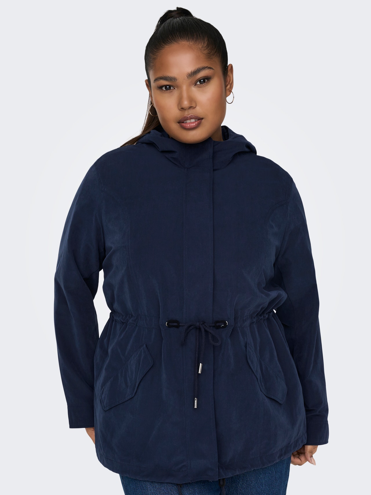 ONLY Curvy Overgangs Parka -Total Eclipse - 15293934
